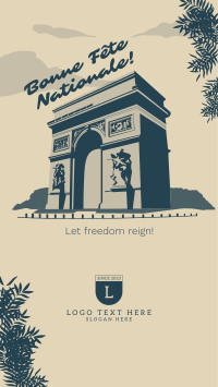 Arc de Triomphe Instagram Story Design