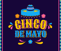 Colorful Hat in Cinco De Mayo Facebook Post