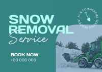 Snow Remover Service Postcard