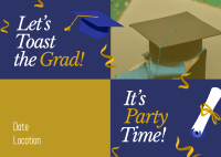 Elegant Graduation Postcard