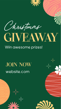 Abstract Christmas Giveaway Video