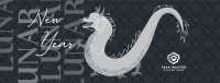 Chinese New Year Dragon Facebook Cover Image Preview