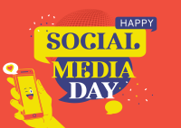 Social Media Day Postcard