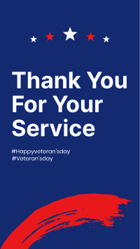 Thank You Veterans Facebook Story