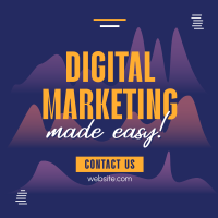 Digital Marketing Business Solutions Linkedin Post Design
