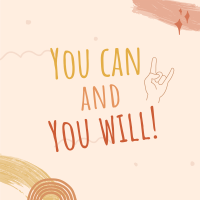 You Can Do It Instagram Post Design