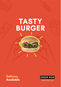 Burger Home Delivery Flyer