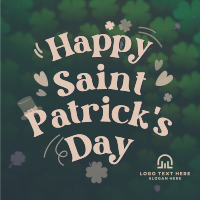 Saint Patricks Greetings Instagram Post Design