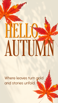 Cozy Autumn Greeting Facebook Story