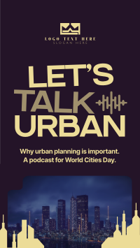 Modern Cities Podcast TikTok Video Design