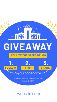 Simple Giveaway Instagram Story