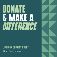 Charity Event Instagram Post Design