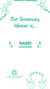 Giveaway Winner Announcement Instagram Story