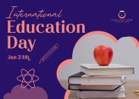 Education Day Learning Postcard