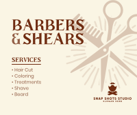 Barbers & Scissors Facebook Post