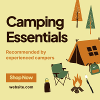 Quirky Outdoor Camp Instagram Post Design