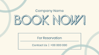 Minimalist Booking Reservation Animation