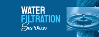 Water Filtration Service Facebook Cover