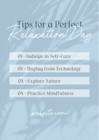 Tips for Relaxation Poster