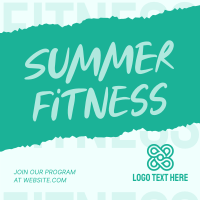 Getting Summer Fit Instagram Post Design