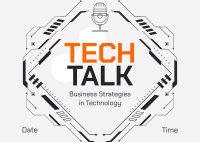 Tech Talk Podcast Postcard