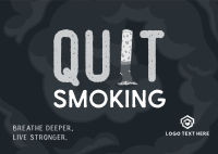 Quit Smoking Postcard Design