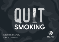 Quit Smoking Postcard Image Preview