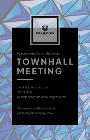 Professional Office Townhall Invitation Image Preview