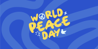 Quirky Peace Day Twitter Post