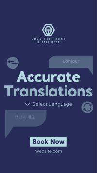 Modern Translation Service Facebook Story