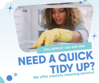 Quick Cleaning Service Facebook Post