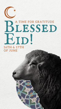 Sheep Eid Al Adha Instagram Story