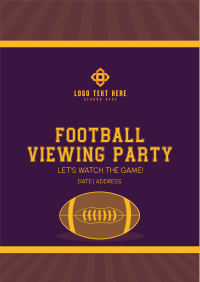 Football Viewing Party Flyer