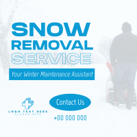 Pro Snow Removal Linkedin Post Design