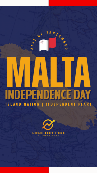 Simple Malta Independence Day TikTok Video Design