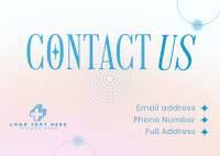 Dainty & Elegant Contact Us Postcard