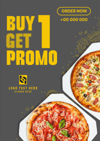 Buy 1 Get 1 Pizza Poster