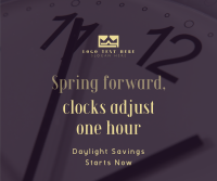 Calm Daylight Savings Reminder Facebook Post