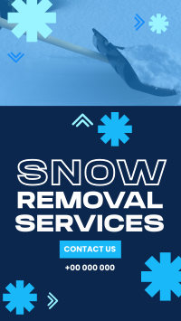 Snowy Snow Removal Instagram Story