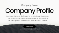 Minimalistic Company Profile Animation