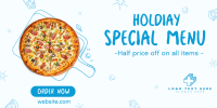 Holiday Pizza Special Twitter Post