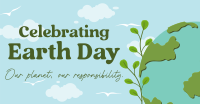 Modern Celebrate Earth Day Facebook Ad