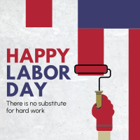 Labor Day Paint Instagram Post Design