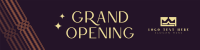 Art Deco Grand Opening LinkedIn Banner Design