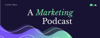 Marketing Professional Podcast Facebook Cover Image Preview