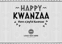 Kwanzaa Postcard example 3