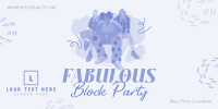 We Are Women Block Party Twitter Post