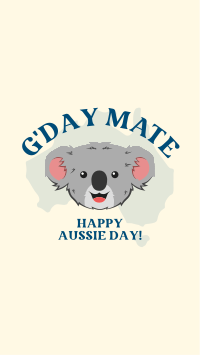 Happy Aussie Koala Instagram Story