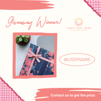 Gift Giveaway Announcement Instagram Post Design