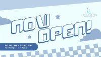 Cute Retro Opening Facebook Event Cover